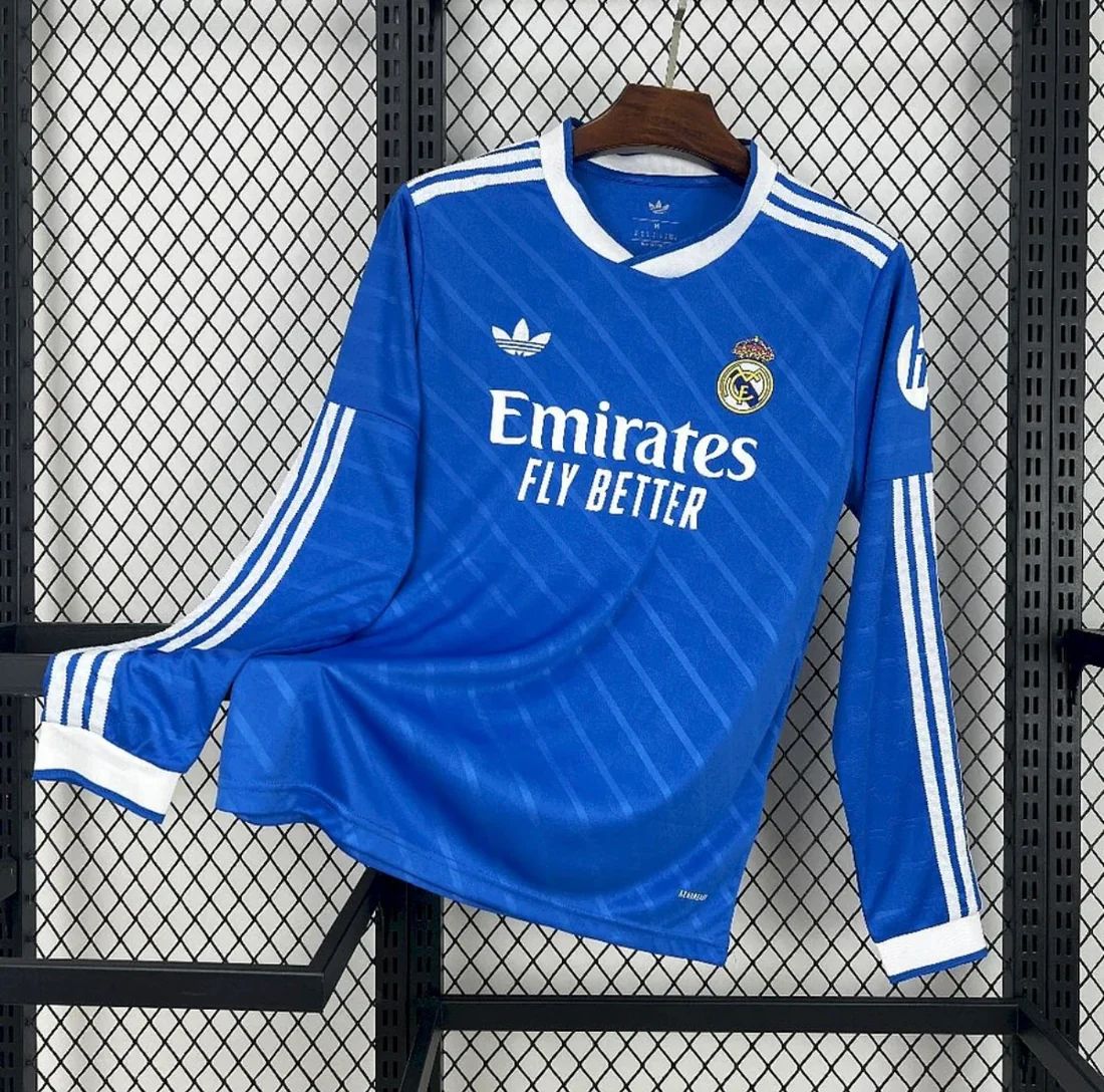 Maillot Real Madrid Extérieur Manche Longue 2025/26