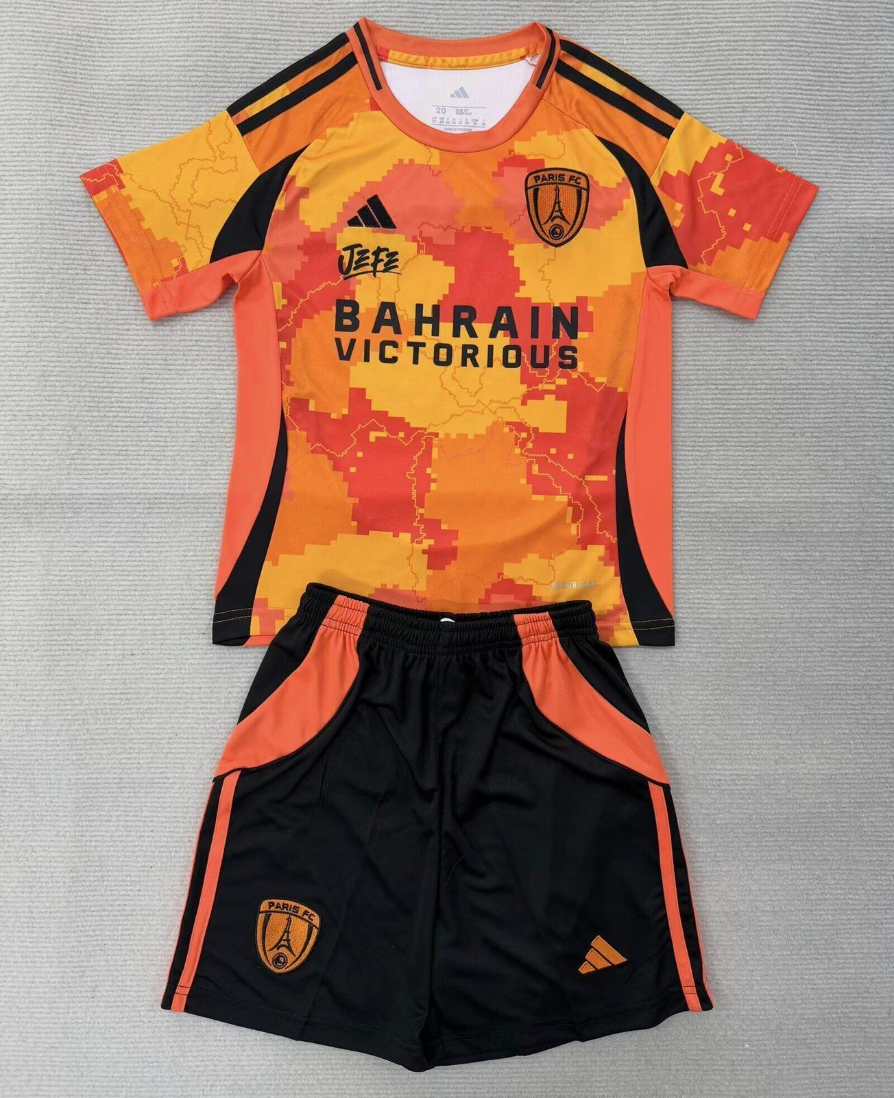 Ensemble Enfant Paris FC 2025/26 orange